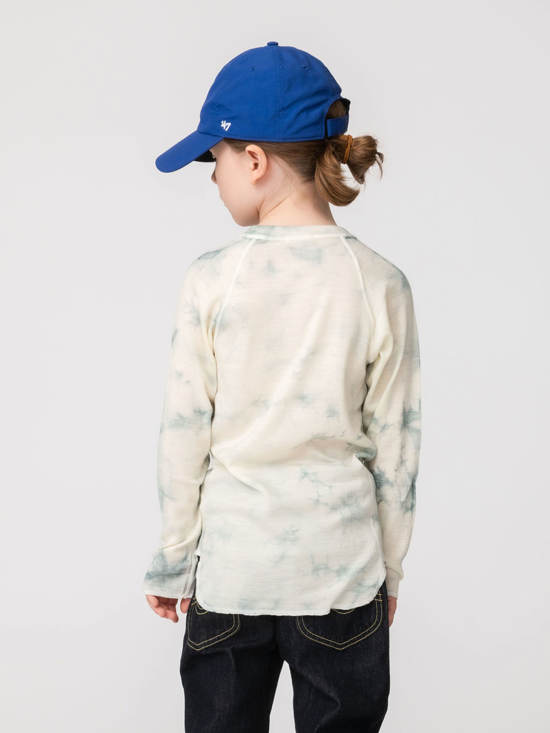 タイニー ウール ロングスリーブ ティー（グリーン/110-120cm） 詳細画像 green 2