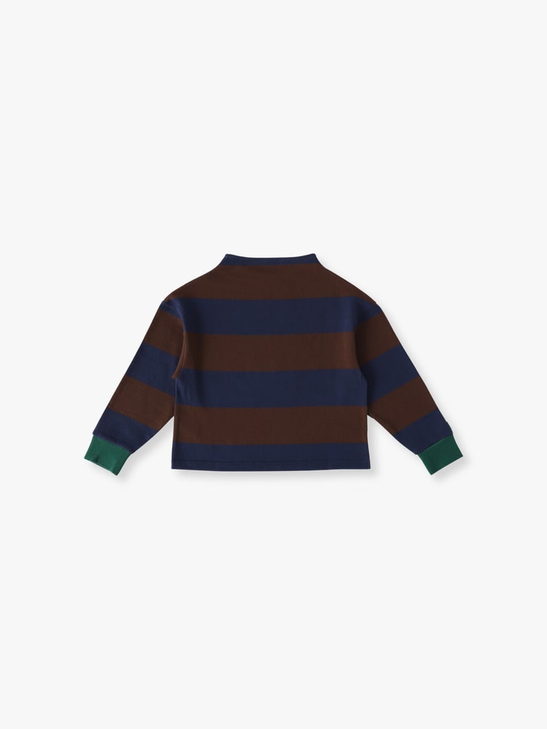 ツートーン ストライプ ロングスリーブ ティー（110-130cm） 詳細画像 multi 1
