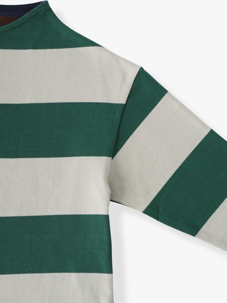 ツートーン ストライプ ロングスリーブ ティー（110-130cm） 詳細画像 multi 2