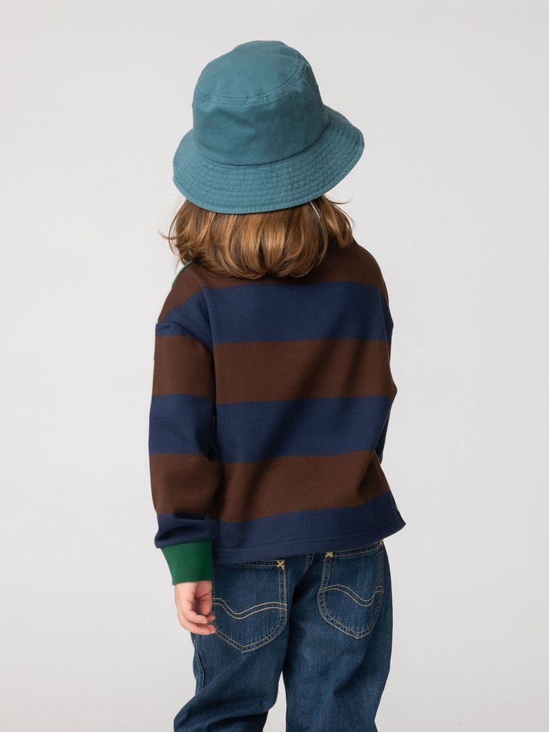 ツートーン ストライプ ロングスリーブ ティー（110-130cm） 詳細画像 multi 3