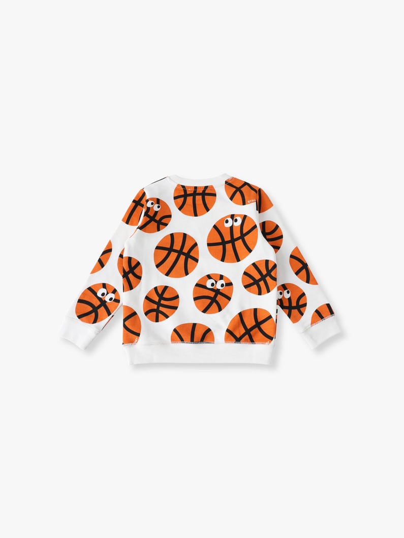 バスケットボール プリント スウェットシャツ（クリーム/4-6Y） 詳細画像 cream 1
