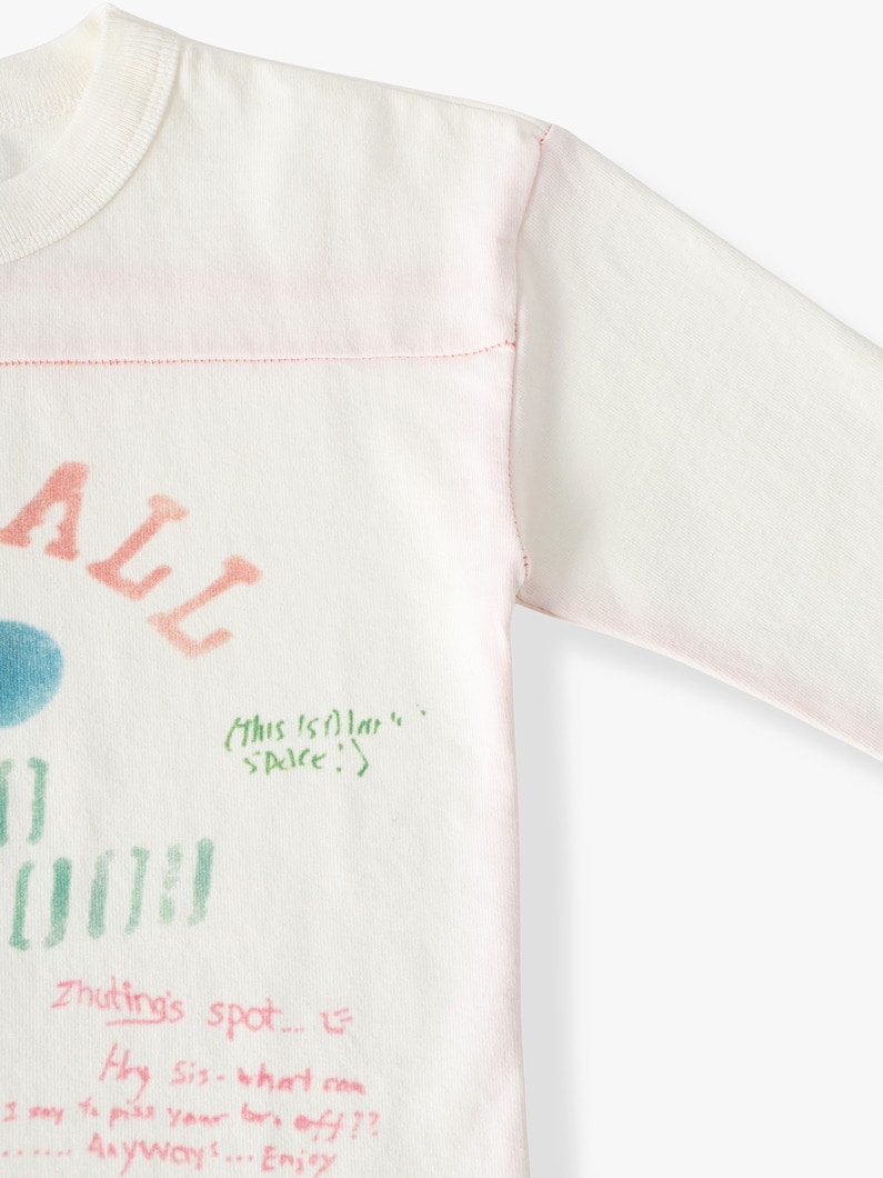 スクリブル フットボール ティー（105-125cm） 詳細画像 white 2