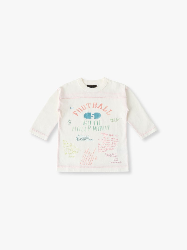 スクリブル フットボール ティー（105-125cm） 詳細画像 white 1