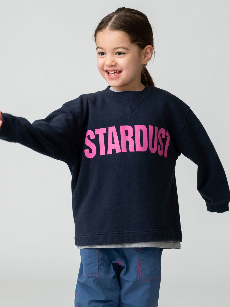 スターダスト スウェット シャツ（ネイビー/ブラック/90-160cm） 詳細画像 navy 2