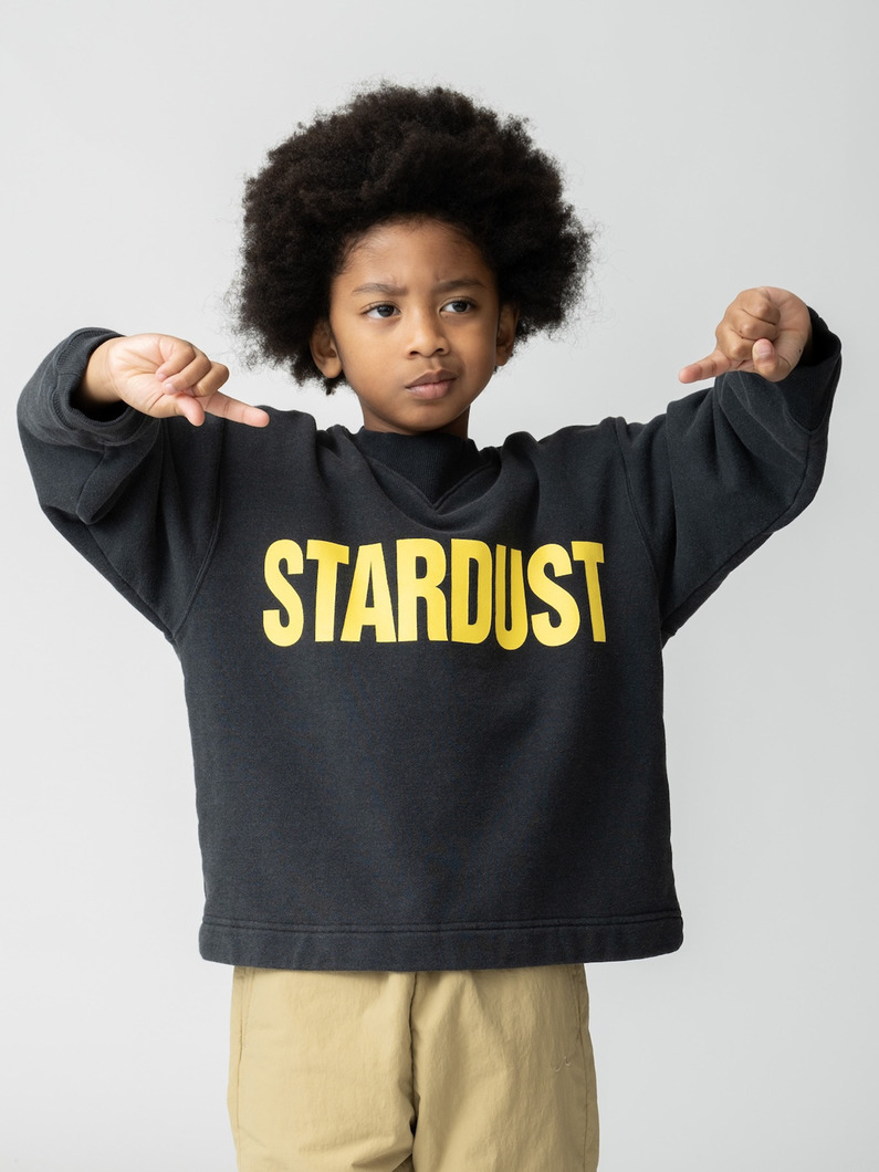 スターダスト スウェット シャツ（ネイビー/ブラック/90-160cm） 詳細画像 black