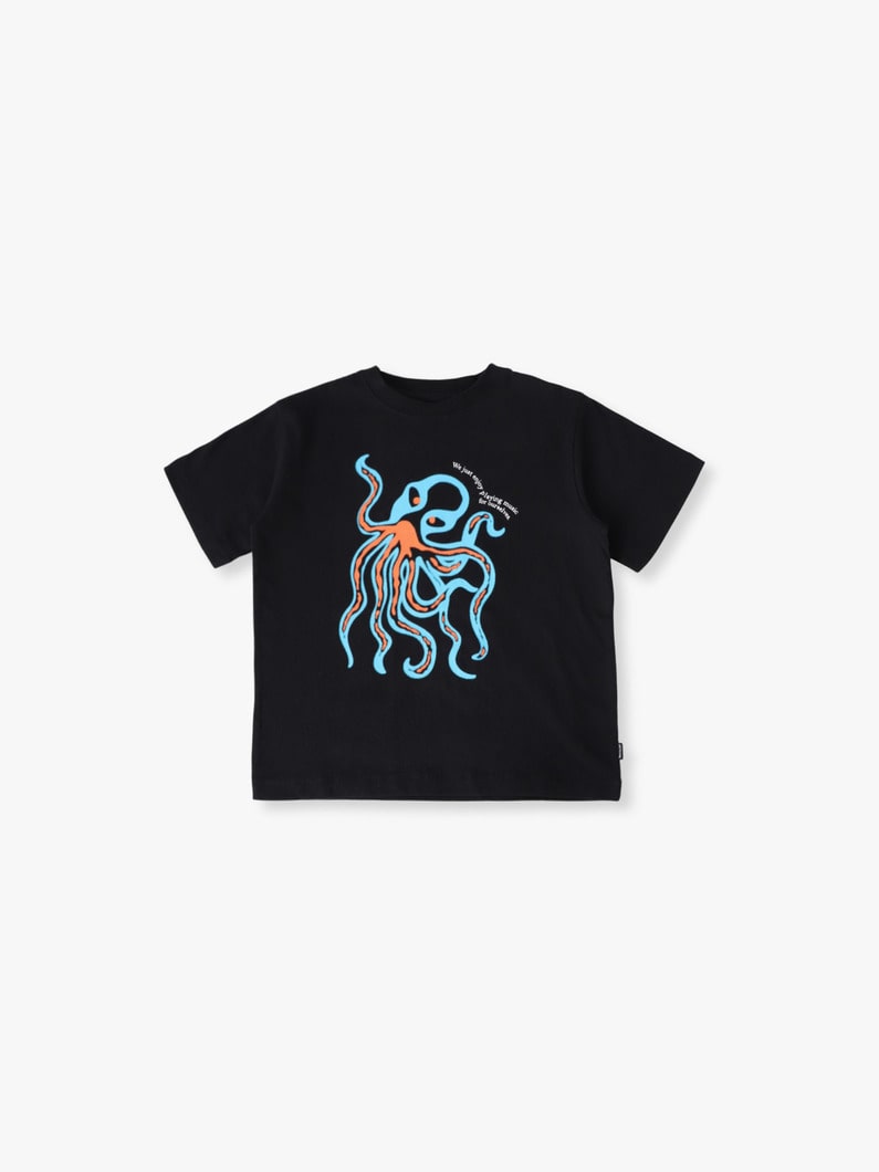オクトパス グラフィック ティー（110-145cm） 詳細画像 black 1