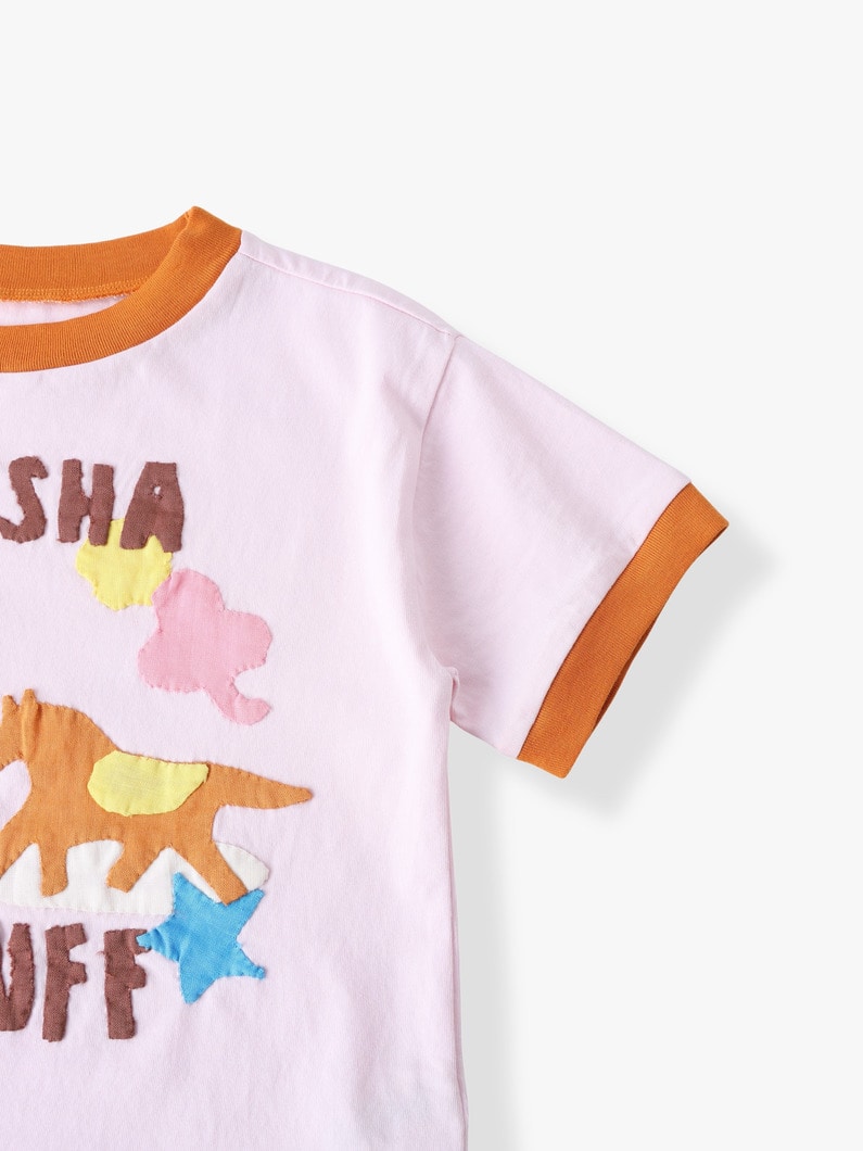 アニマル アップリケ ティー（ライトピンク/2-6Y） 詳細画像 light pink 2