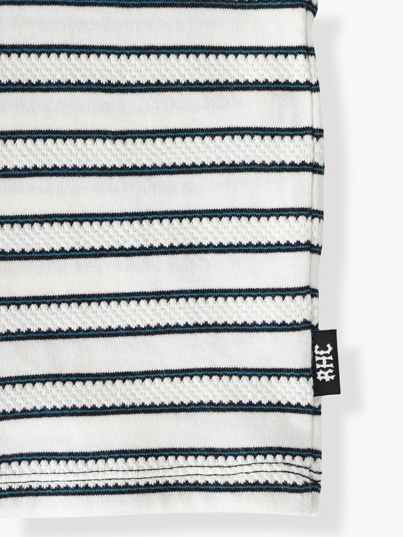 ジャカード ジャージー ストライプ ティー（ホワイト/ブラウン/100-160cm） 詳細画像 brown 3