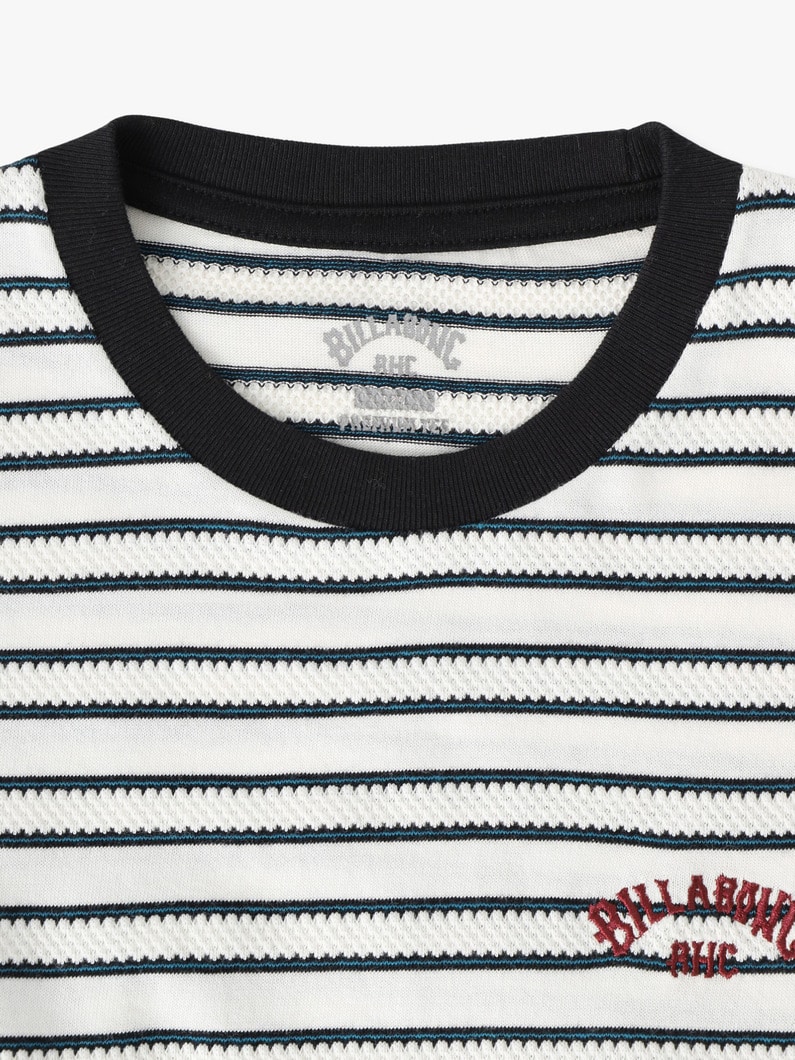 ジャカード ジャージー ストライプ ティー（ホワイト/ブラウン/100-160cm） 詳細画像 brown 5