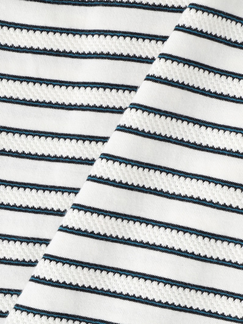 ジャカード ジャージー ストライプ ティー（ホワイト/ブラウン/100-160cm） 詳細画像 brown 6