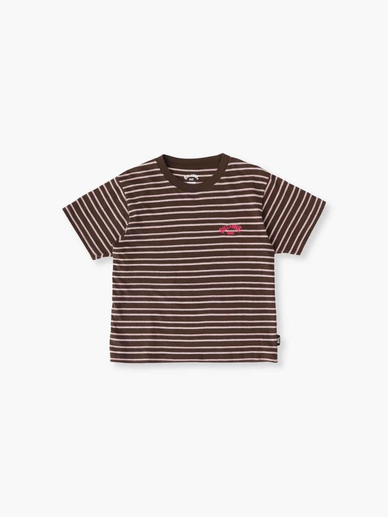 ジャカード ジャージー ストライプ ティー（ホワイト/ブラウン/100-160cm） 詳細画像 brown 4
