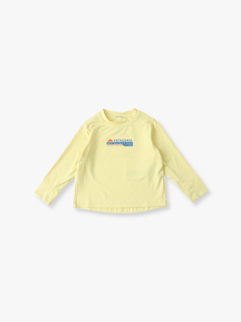 キャプリーン シルクウェイト ロングスリーブ ティー（ライトイエロー/ライトグリーン/12M-5Y） 詳細画像 light yellow 1