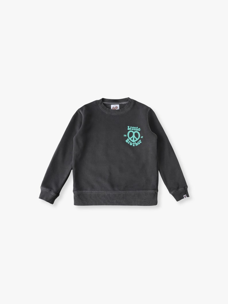 ラブ＆ピース スウェット シャツ （110-150cm） 詳細画像 black 1