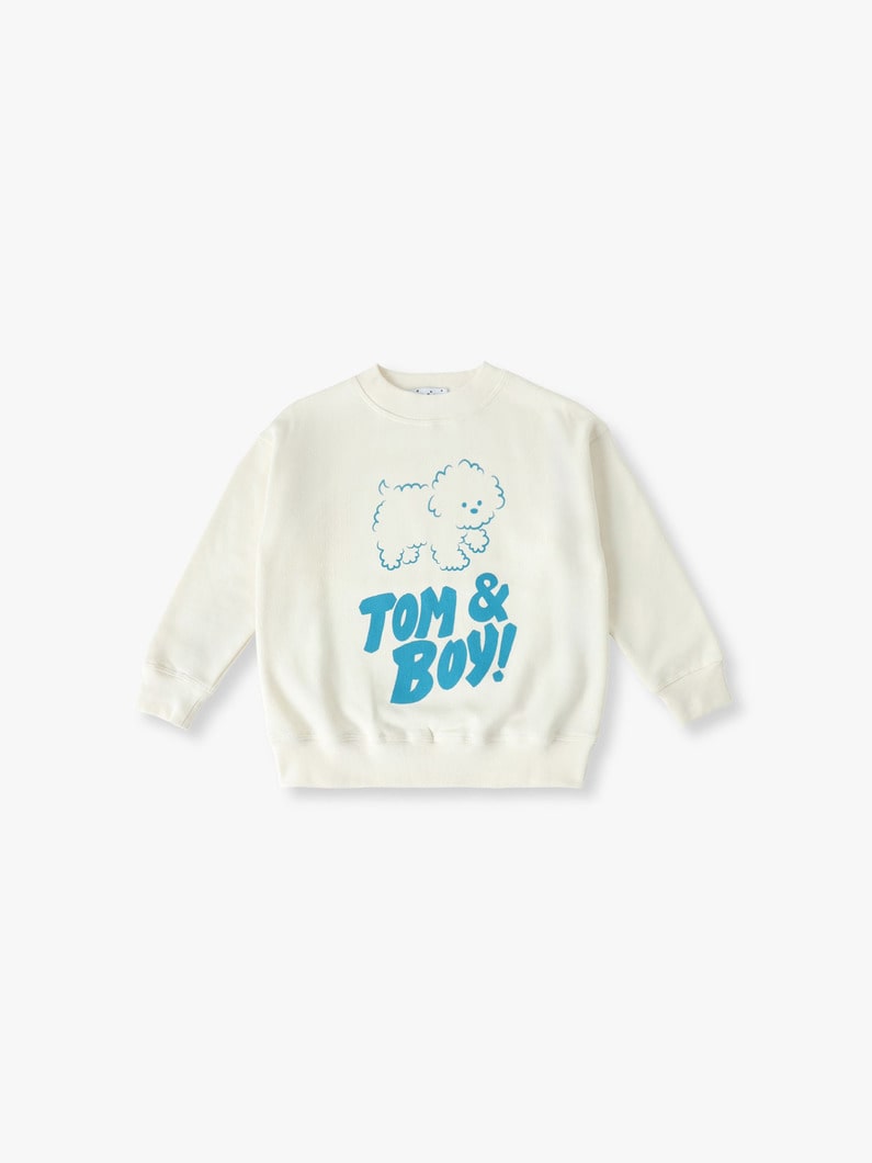 ドッグ グラフィック スウェットシャツ（2-6Y） 詳細画像 white 1