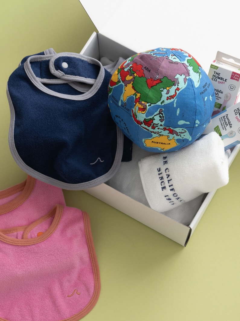 パイル ビブ（ピンク/ネイビー） 詳細画像 pink 5