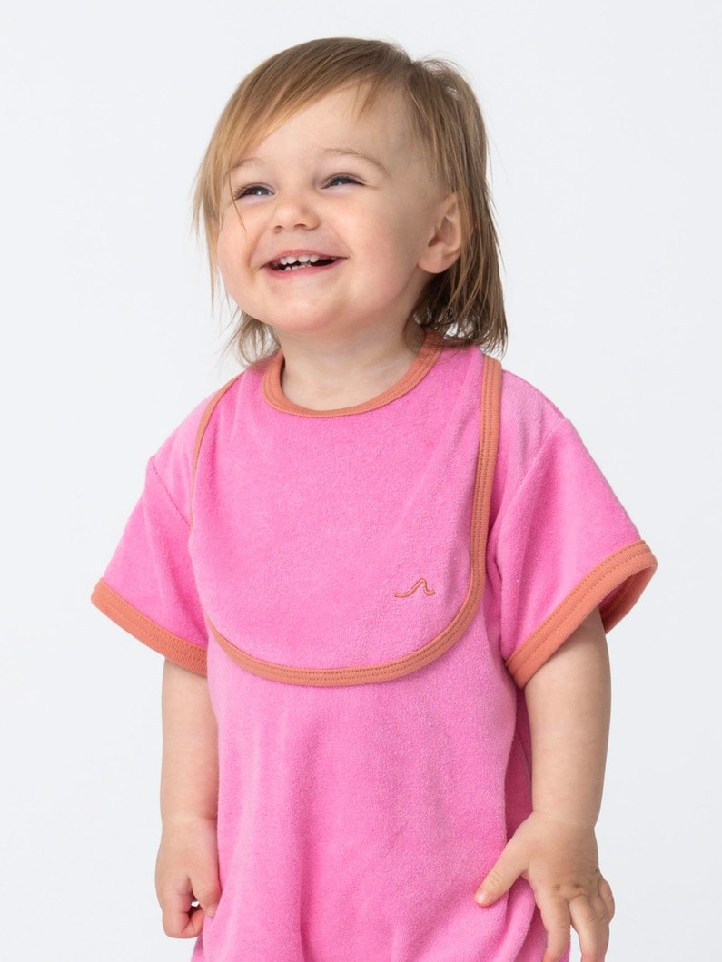 パイル ビブ（ピンク/ネイビー） 詳細画像 pink 2