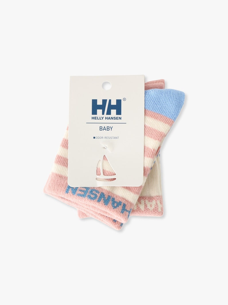 マリン ベビー ソックス セット（ピンク/ネイビー） 詳細画像 pink 1