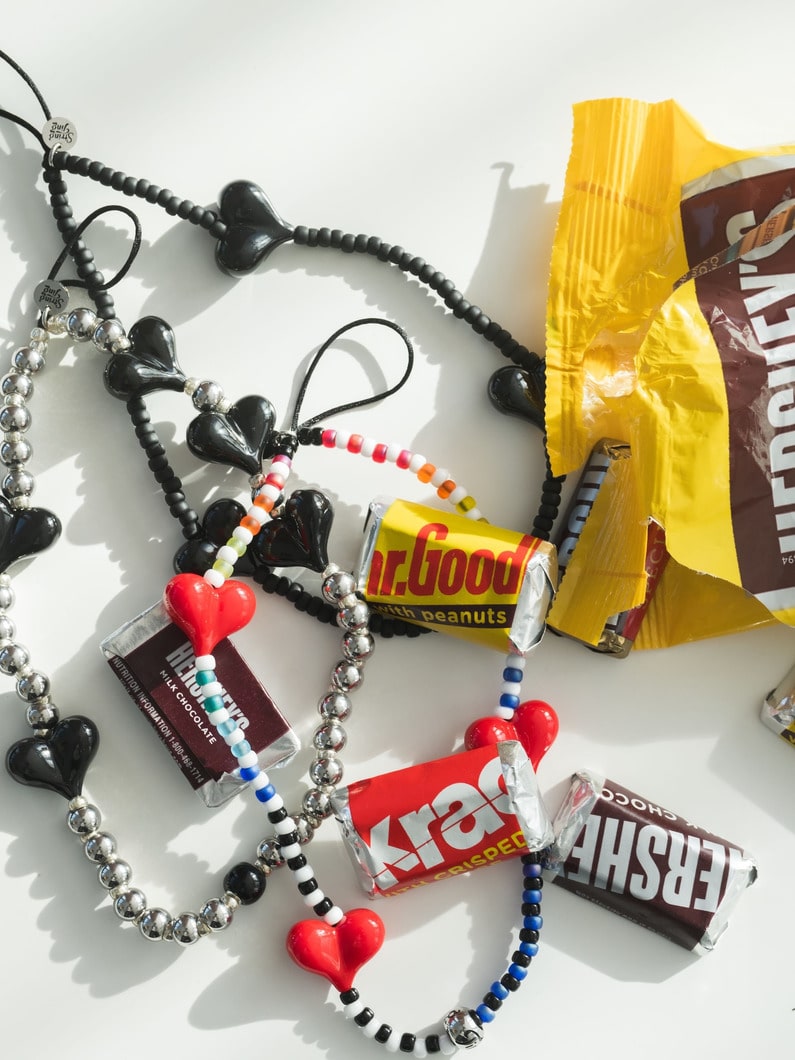 ハート ストラップ（ブラック） 詳細画像 other 3