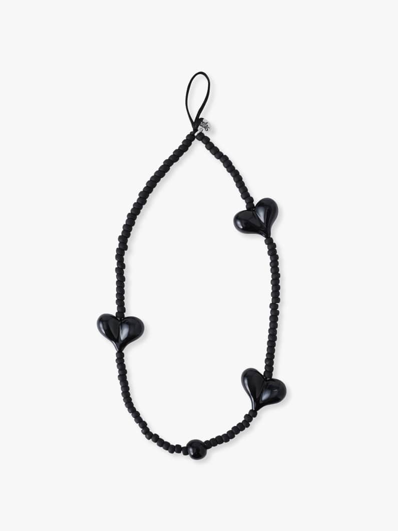 ハート ストラップ（ブラック） 詳細画像 other 1