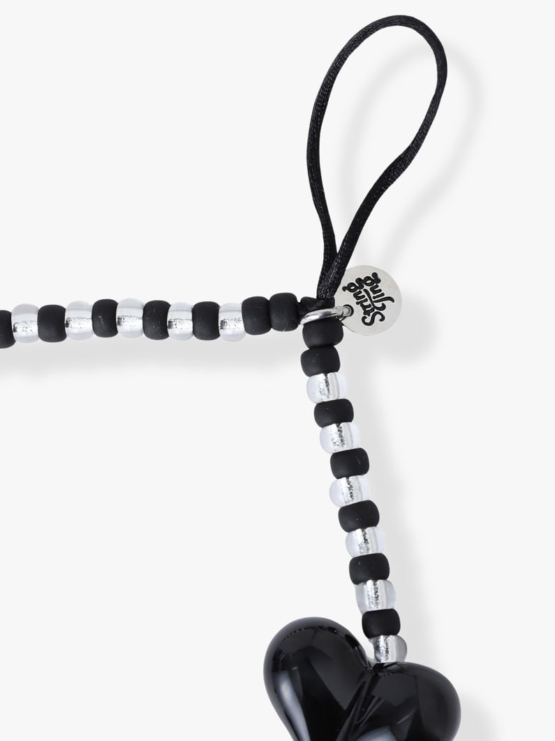 ハート ストラップ （ブラック/クリア） 詳細画像 other 2