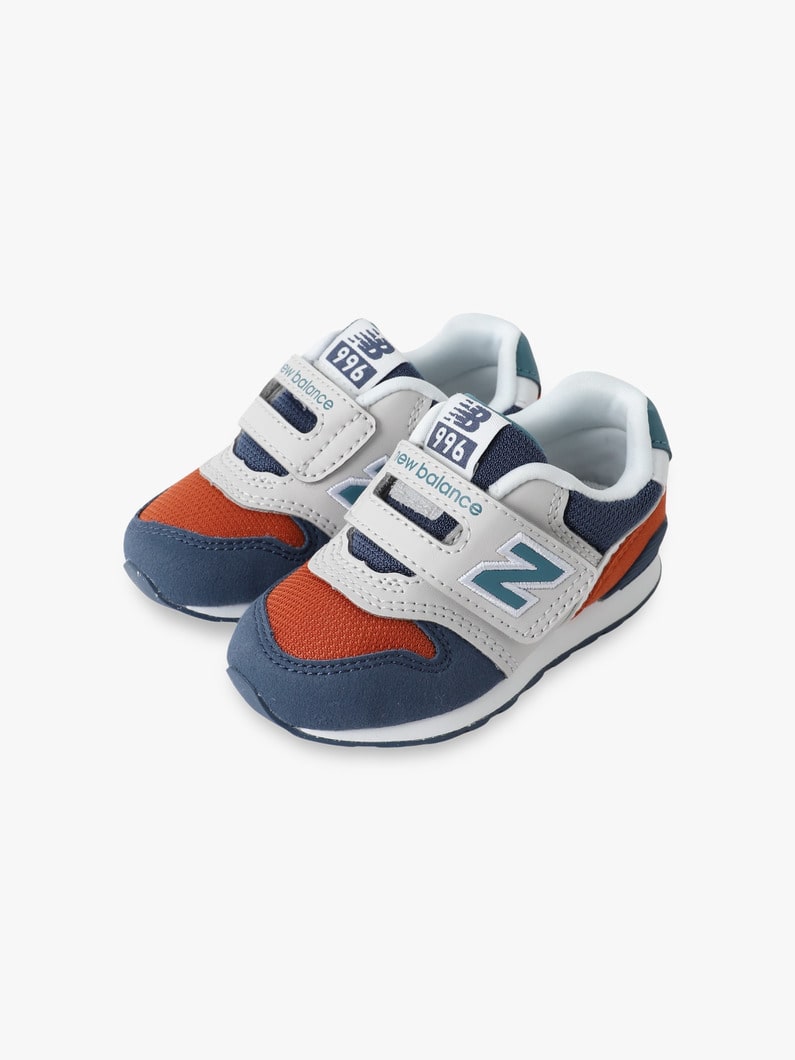 996 フック アンド ループ シューズ（ベージュ/ピンク/グレー/ネイビー/12-16.5cm） 詳細画像 navy