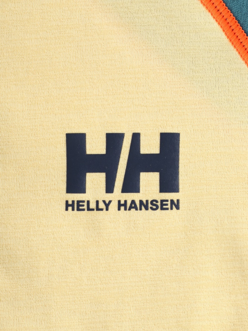 ロングスリーブ フルジップ ラッシュガード（100-150cm） 詳細画像 yellow 3