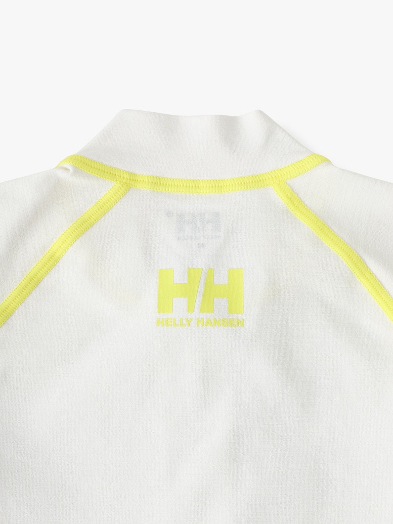 フルジップ ベビーラッシュ ガード（オフホワイト/イエロー/80-90cm） 詳細画像 off white 3