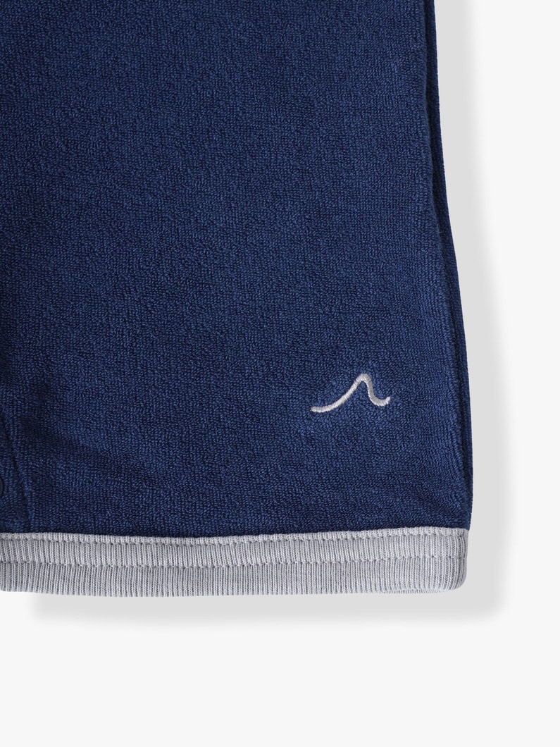 パイル ハーフスリーブ ロンパース（ピンク/ネイビー/70-80cm） 詳細画像 pink 4