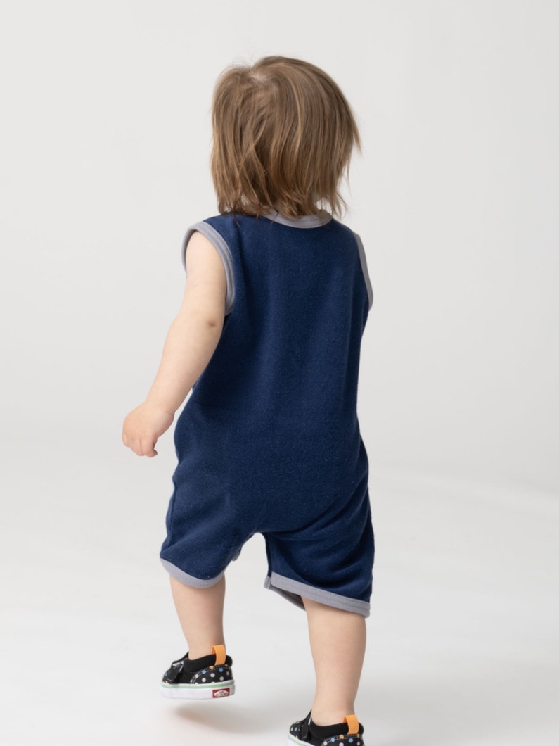 パイル タンク ロンパース（ピンク/ネイビー/70-80cm） 詳細画像 navy 2