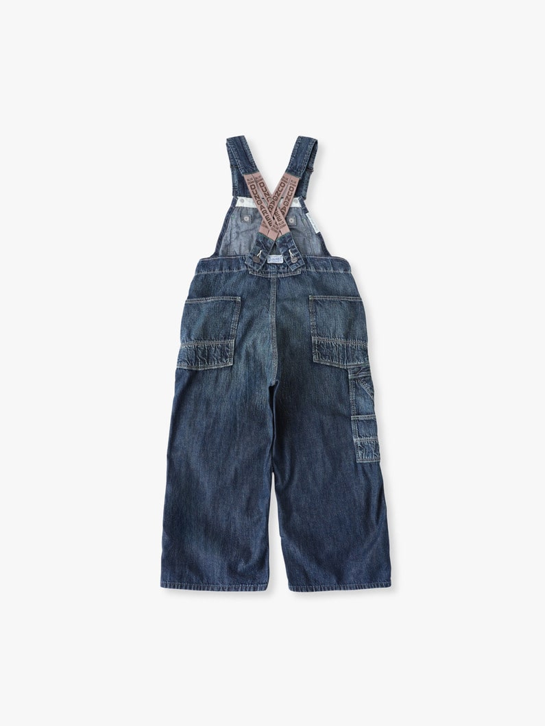 8 オンス デニム オーバーオール（ネイビー/105-125cm） 詳細画像 navy 1