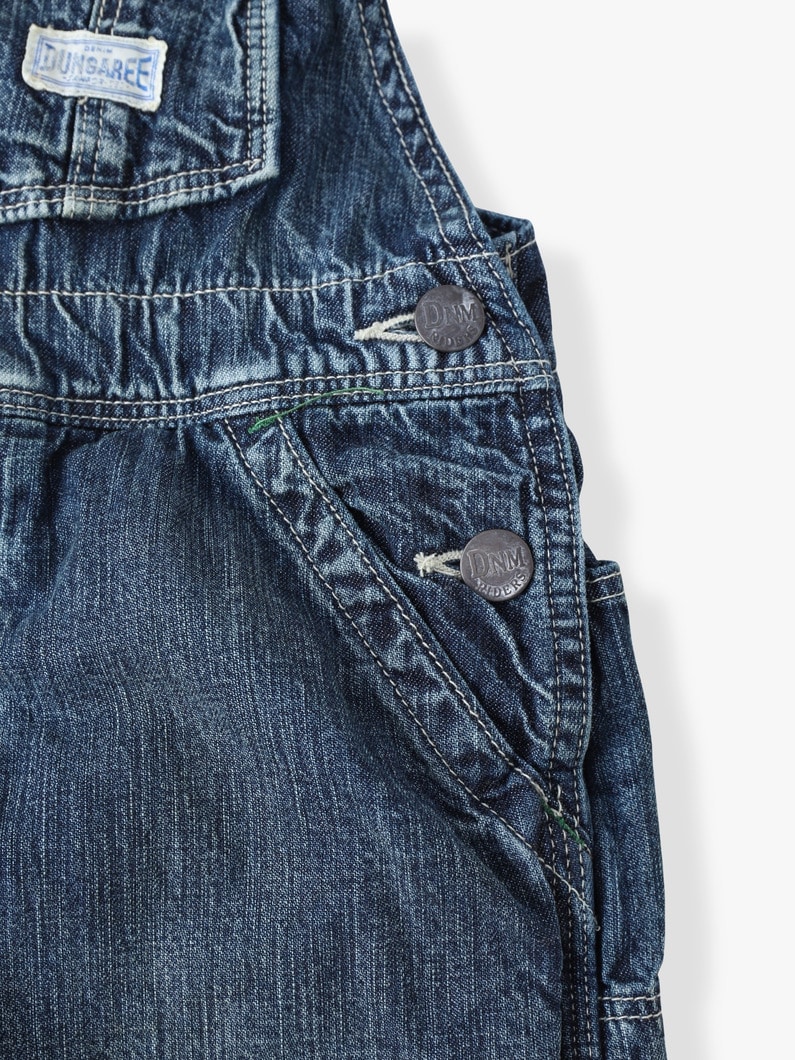 8 オンス デニム オーバーオール（ネイビー/105-125cm） 詳細画像 navy 3