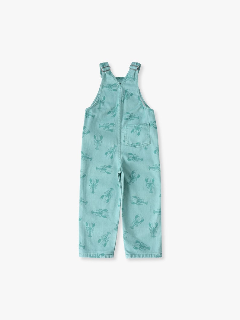 クレイフィッシュ モチーフ オーバーオール（ライトグリーン/24M-3Y） 詳細画像 light green 1