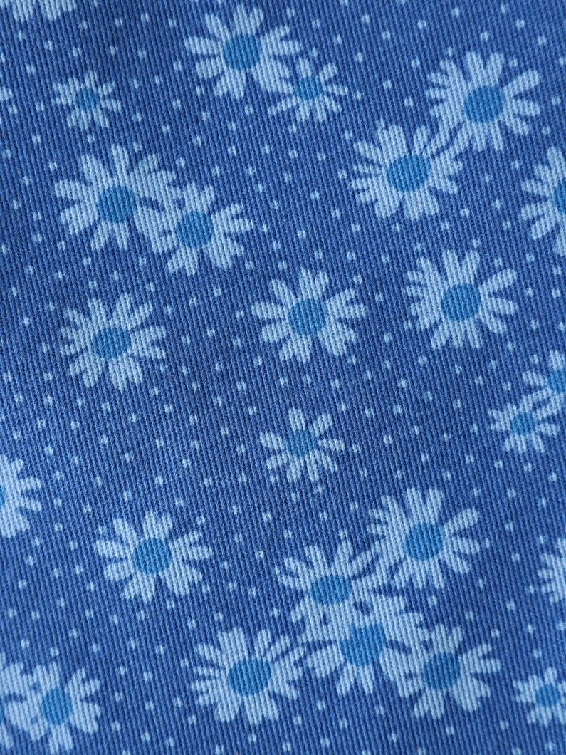 フラワー プリント フレア オーバーオール（ブルー/105-150cm） 詳細画像 blue 6