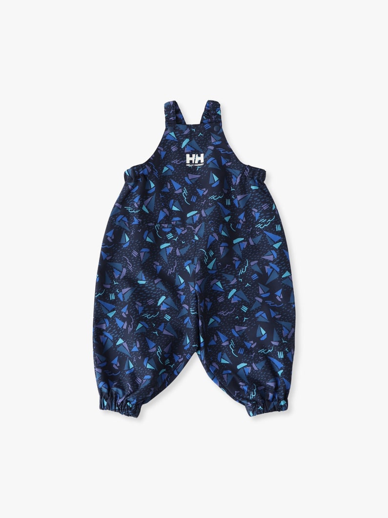 ヨット プリント ヴォーゲン ベビー オーバーオール（アイボリー/ネイビー/80-90cm） 詳細画像 navy