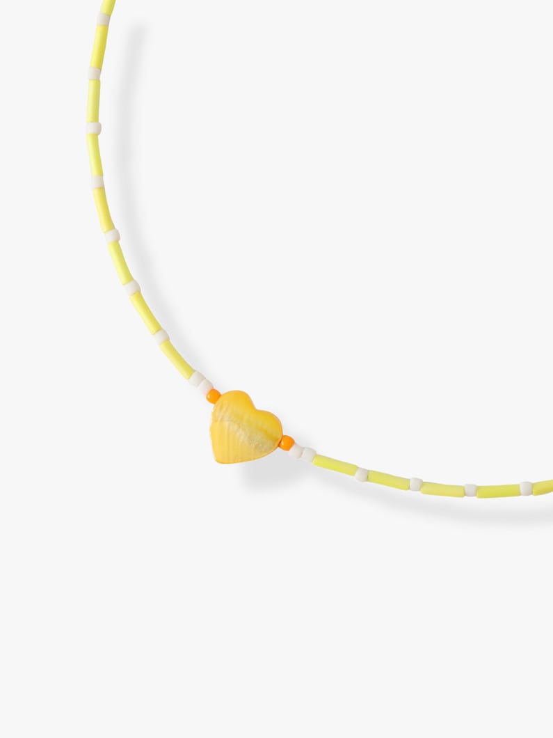 キッズ ハート ネックレス（イエロー） 詳細画像 yellow 1