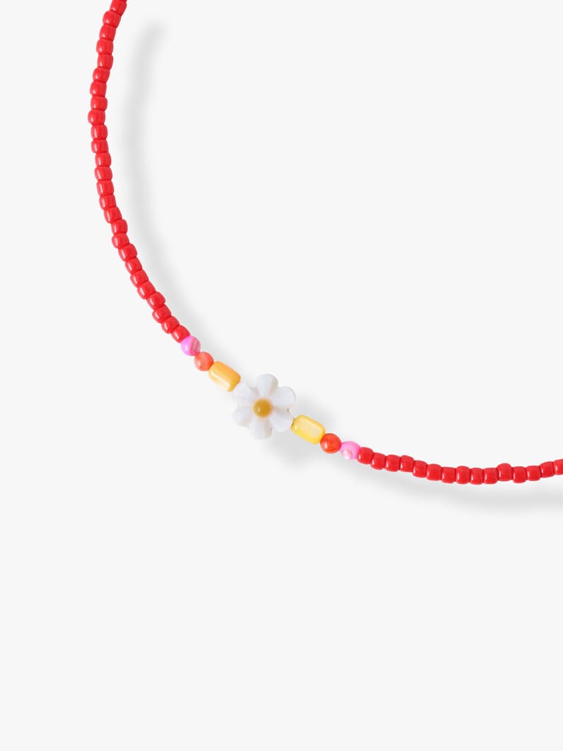 キッズ フラワー ネックレス（レッド） 詳細画像 red 1