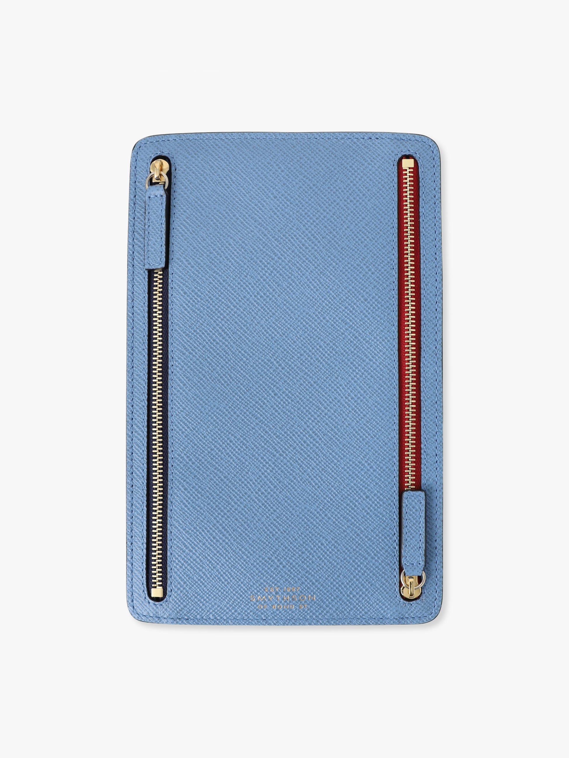 SMYTHSON ブルーカモフラージュ　マルチジップケース パナマ マルチジップ ケース｜SMYTHSON(スマイソン)｜Ron Herman