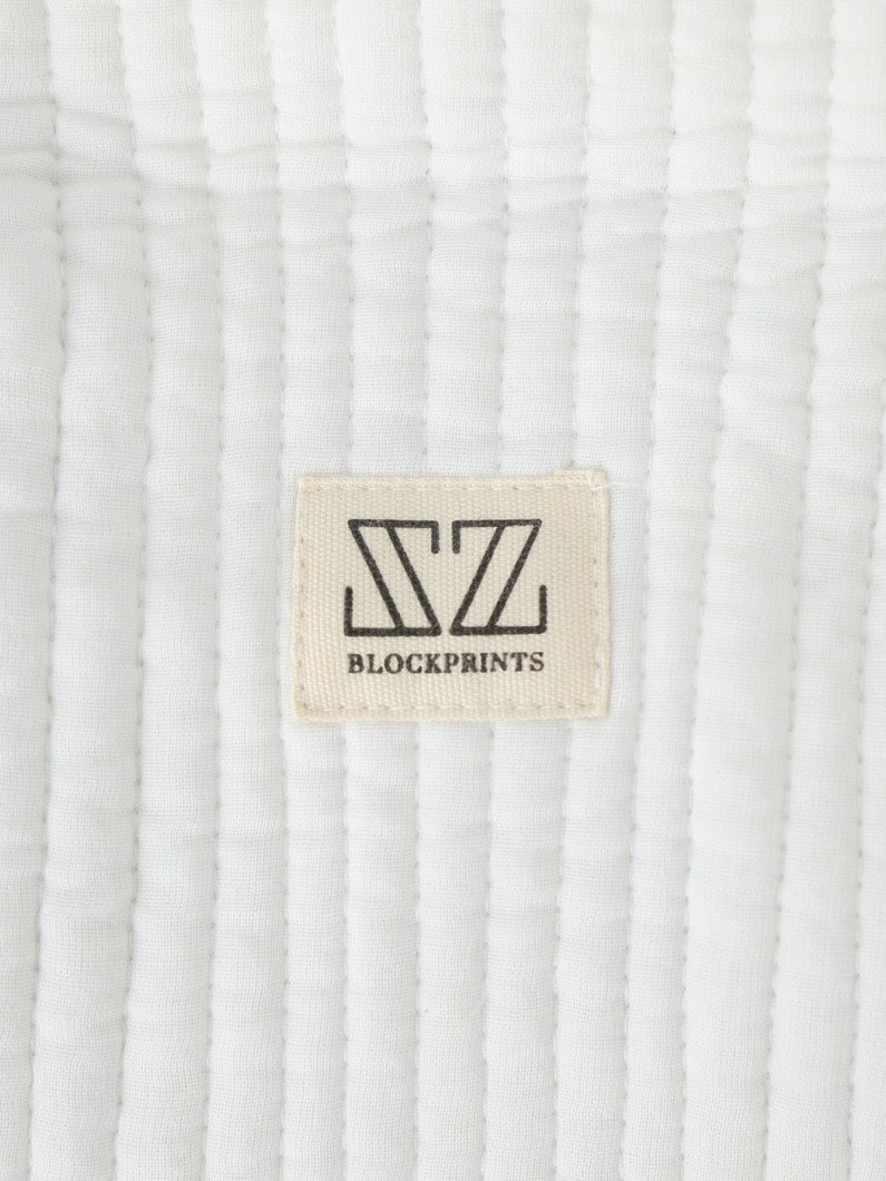 フルールプリント メイクアップバッグ 詳細画像 blue 4