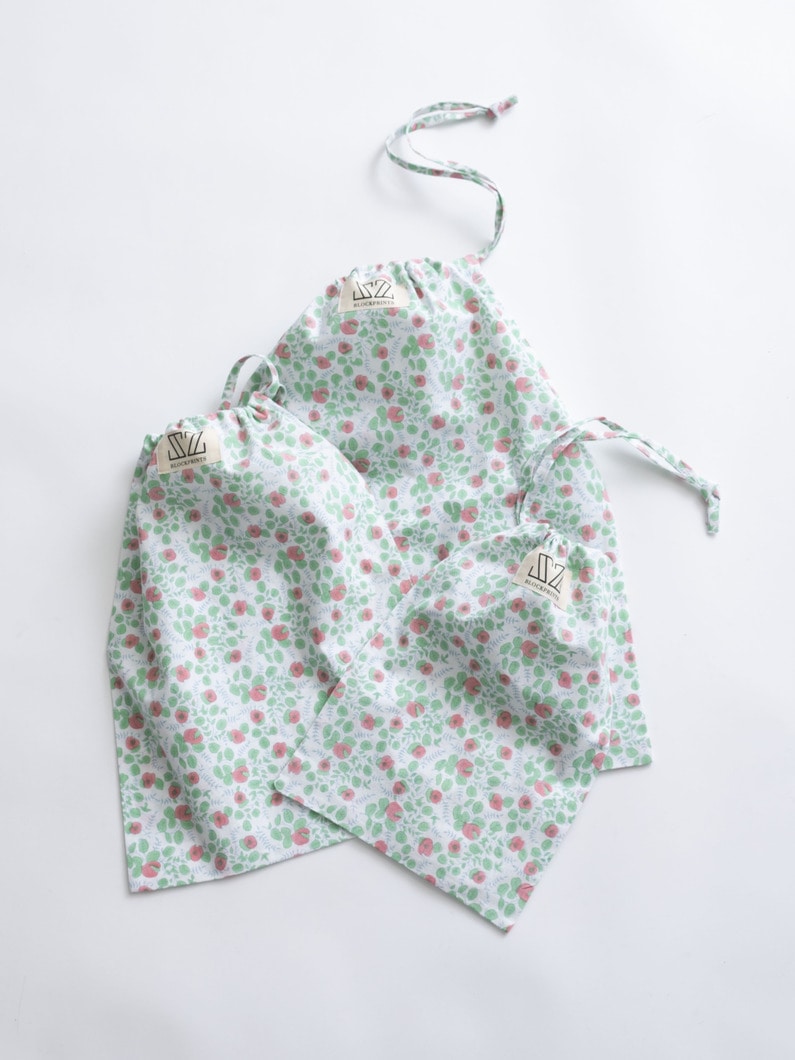 ブルーベリープリント ランドリーバッグ（L） 詳細画像 light green 5