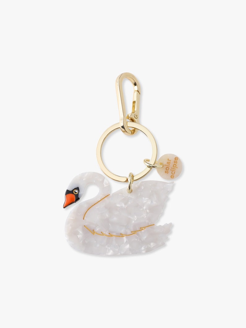 スワン バッグチャーム 詳細画像 white 1