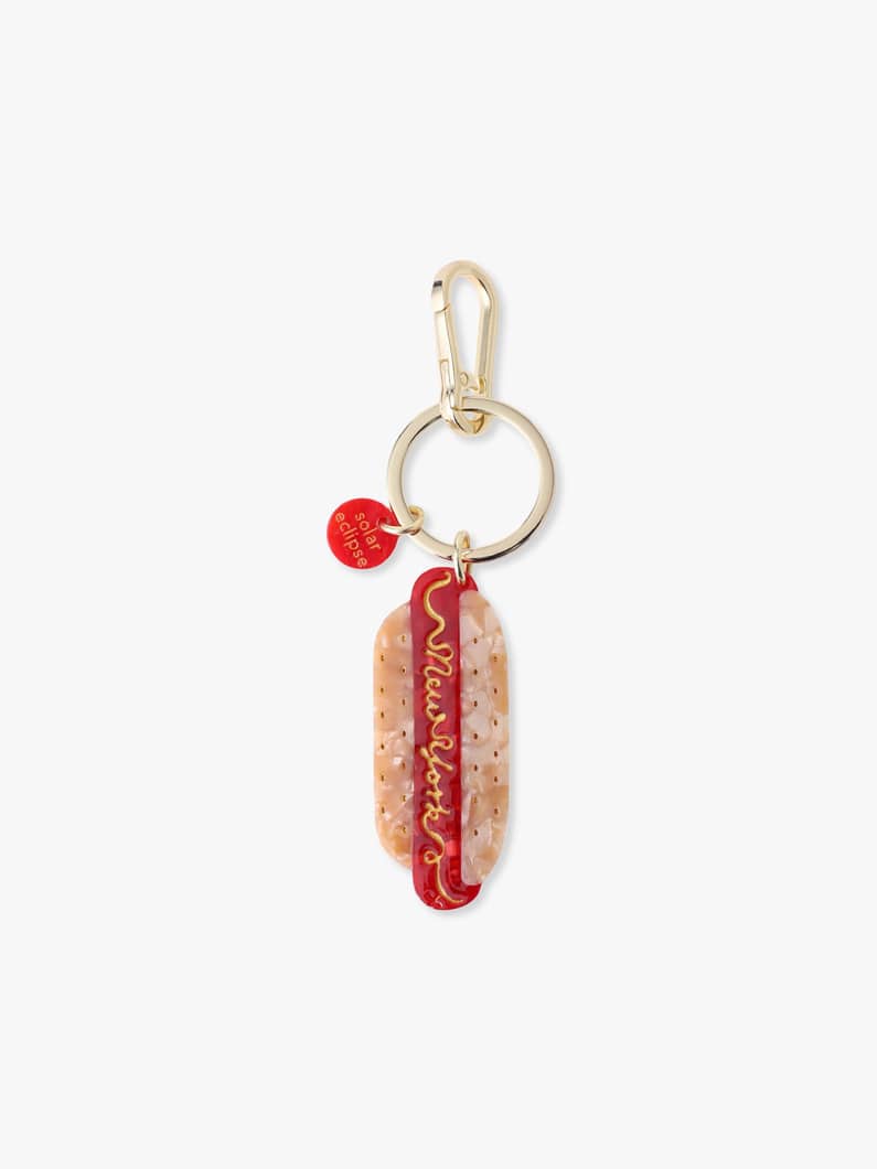 ニューヨーク ホットドッグ バッグチャーム 詳細画像 brown 1