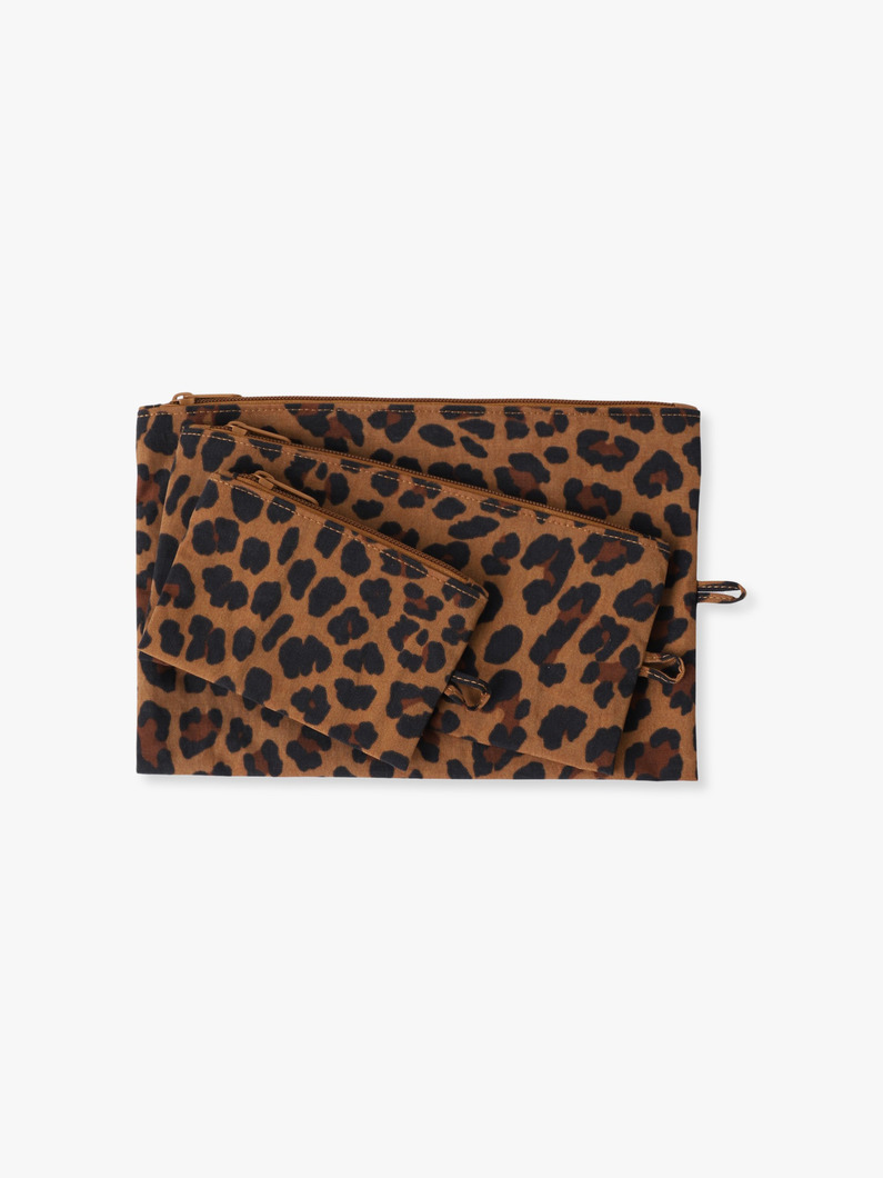 レオパード フラットポーチセット（3サイズ） 詳細画像 other 1