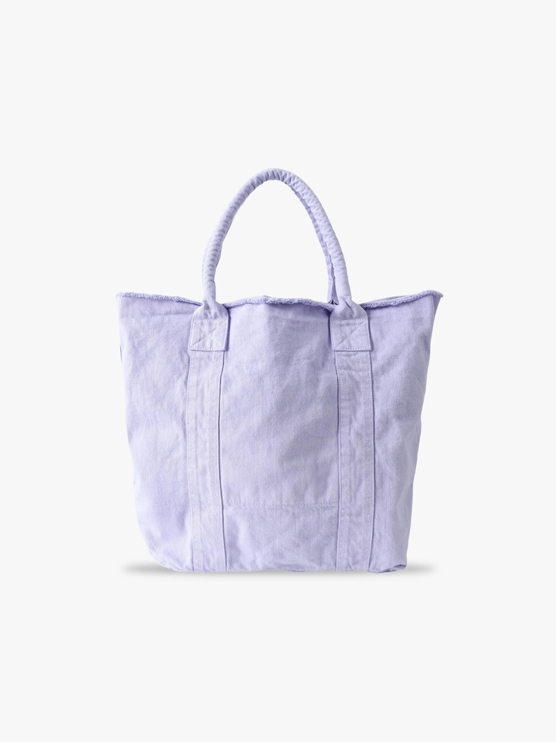 オーガニックコットン ガーメントダイ トートバッグ（M） 詳細画像 lavender 1