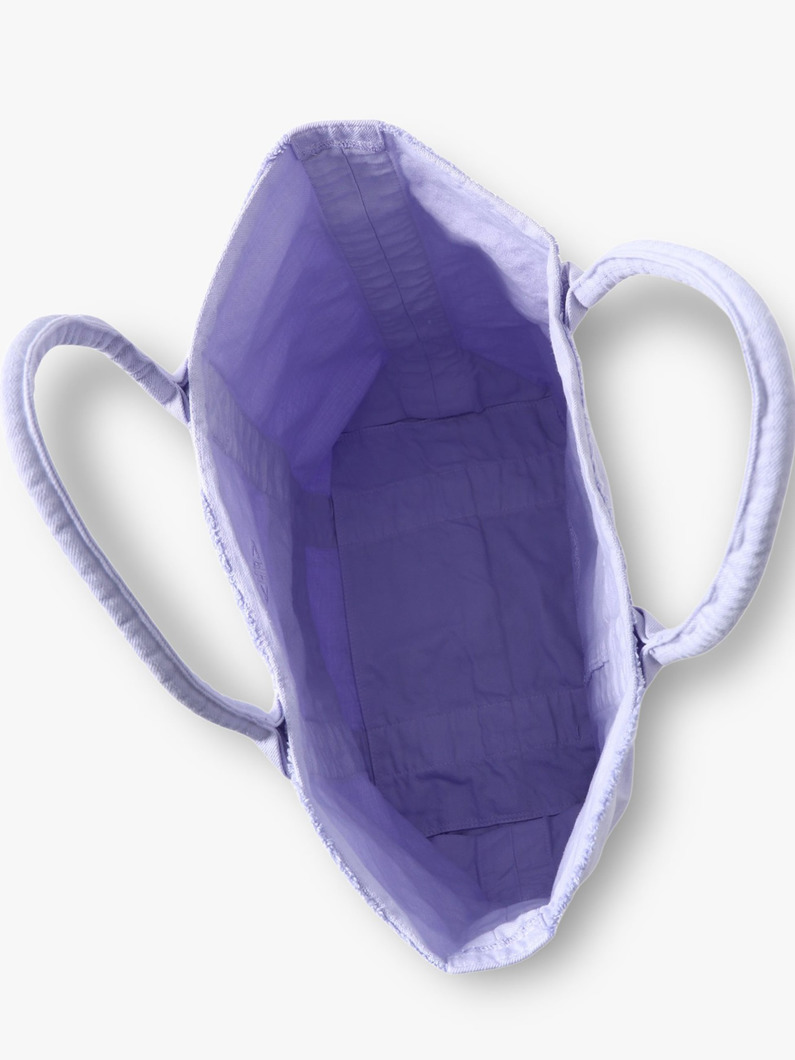 オーガニックコットン ガーメントダイ トートバッグ（M） 詳細画像 lavender 3