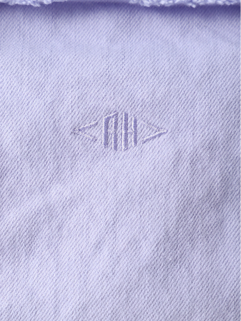 オーガニックコットン ガーメントダイ トートバッグ（M） 詳細画像 lavender 4