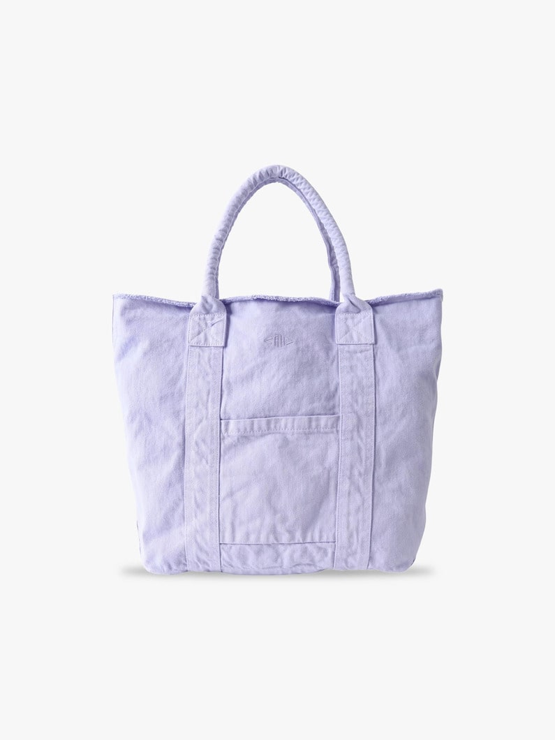 オーガニックコットン ガーメントダイ トートバッグ（M） 詳細画像 lavender 3