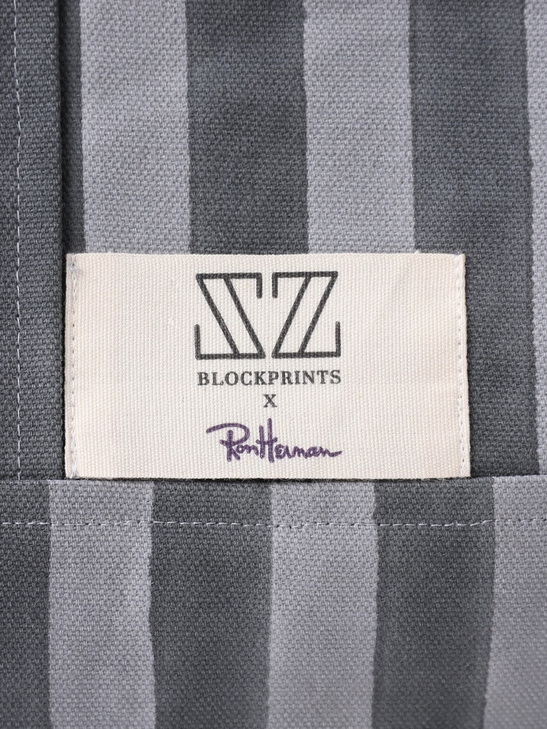 スモール トートバッグ（ワイドストライプ） 詳細画像 black 4