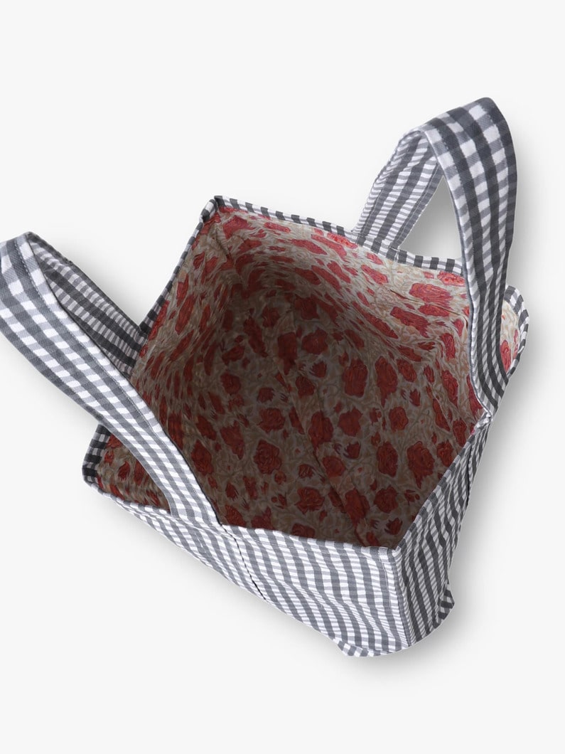 スモール トートバッグ（ギンガムチェック） 詳細画像 black 3