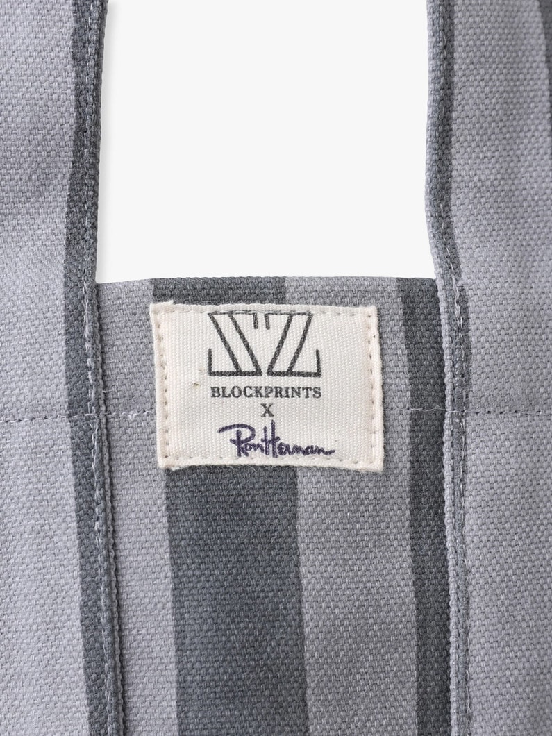 ミニ メイン トート（ワイドストライプ） 詳細画像 black 4