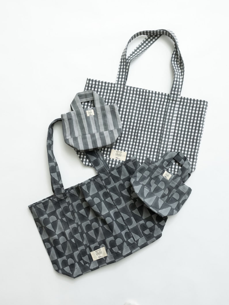 ミニ メイン トート（ワイドストライプ） 詳細画像 black 5